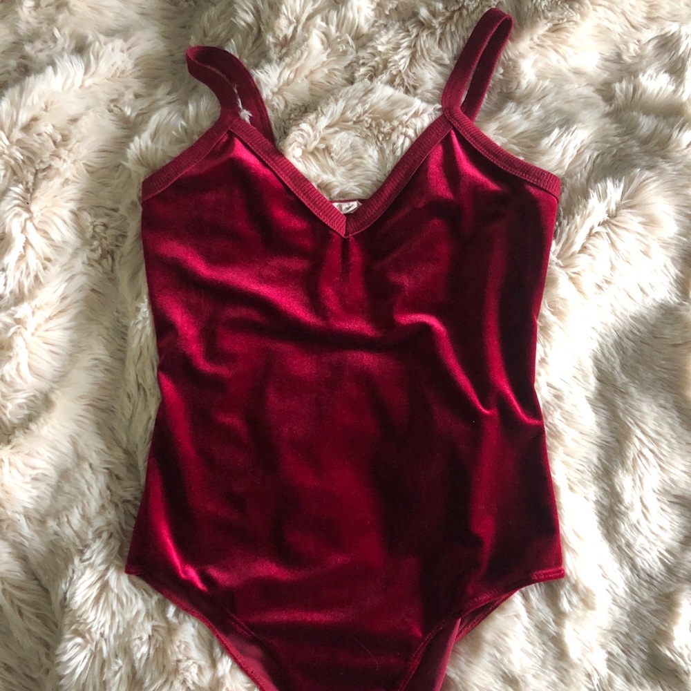 red velvet bodysuit